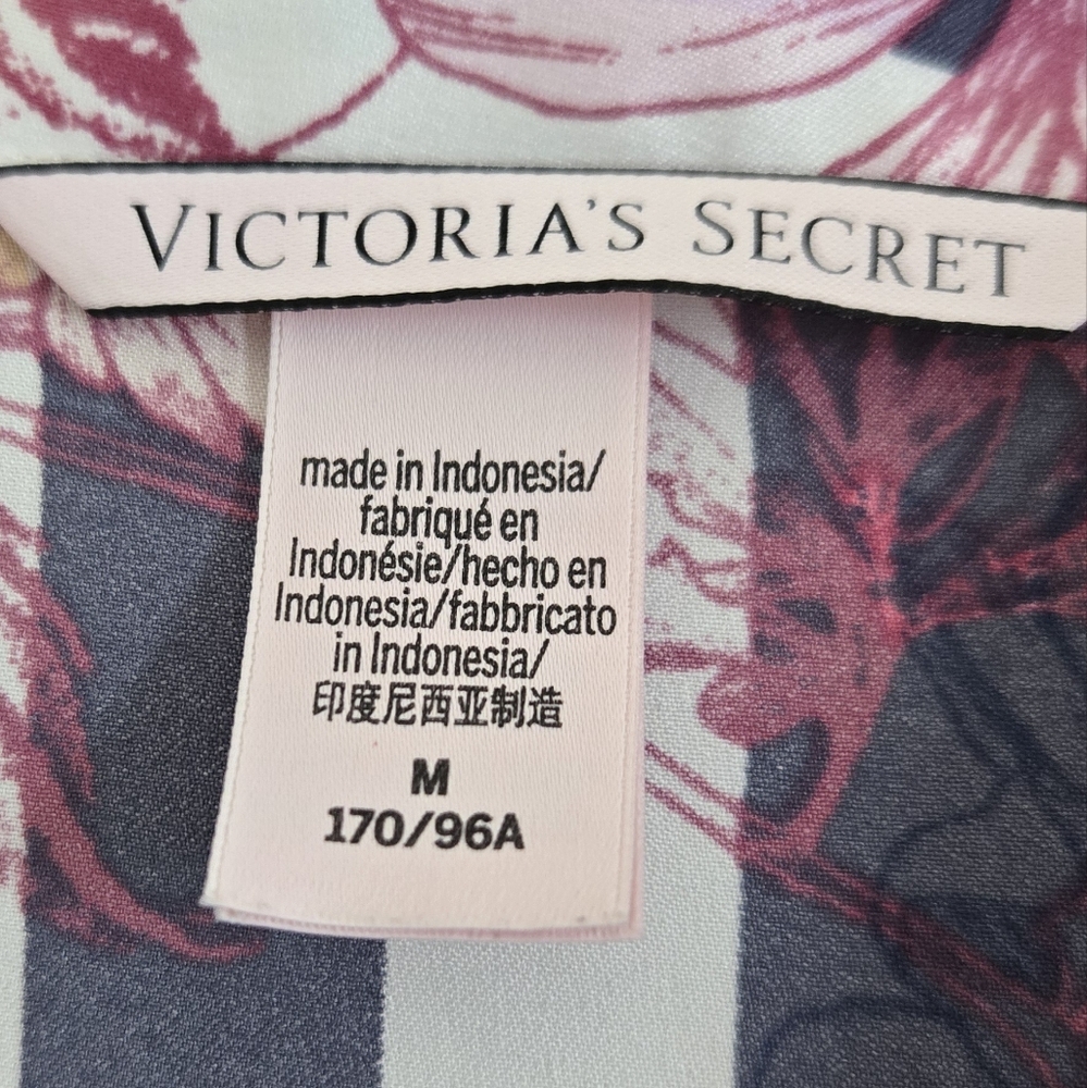 Victoria's Secret Floral Striped Floral  Satin - - Picture 2 of 9